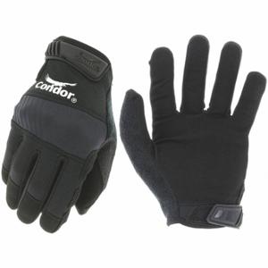 CONDOR 493V14 Mechanics Gloves, Mechanics Glove, Full Finger, Synthetic Leather, Hook-and-Loop Cuff | CR2DHM