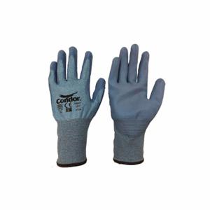CONDOR 49AD93 Coated Glove, M, Polyurethane, HPPE, 1 Pair | CR2CEM