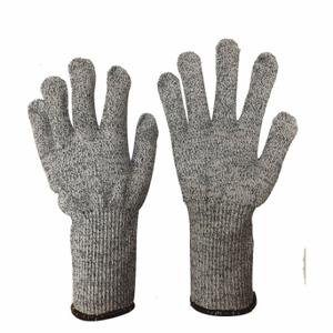 CONDOR 49AD99 Coated Glove, L, Uncoated, Uncoated, HPPE, Gray, 1 Pair | CR2CEB