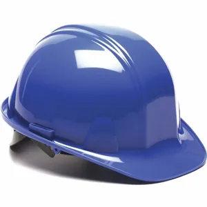 CONDOR 52LC90 Front Brim Hard Hat, 4 pt. Pinlock Suspension, Blue, Hat Size 6-1/2 to 8 | CD2HLY