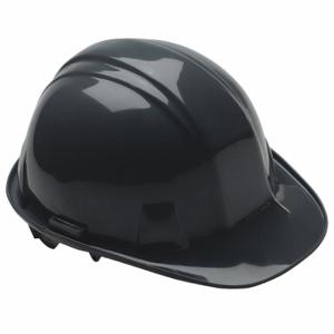 CONDOR 52LC93 Hard Hat, Front Brim Head Protection, ANSI Classification Type 1, Class E, Black | CR2BRV