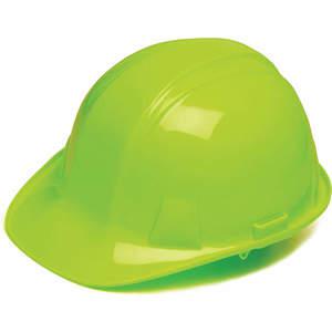 CONDOR 52LC97 Hard Hat, Front Brim, Green, 4 Pt. Ratchet Suspension, Size 6-1/2-8 | AX3NBF