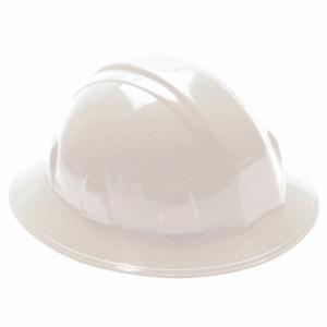 CONDOR 52LD06 Hard Hat, Full Brim Head Protection, ANSI Classification Type 1, Class E, White | CR2BTF