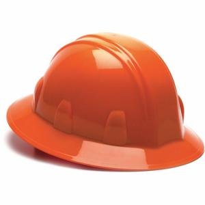 CONDOR 52LD12 Hard Hat, Full Brim Head Protection, ANSI Classification Type 1, Class E, Orange | CR2BTD