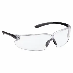 CONDOR 52WR04 Safety Glasses, Anti-Fog, No Foam Lining, Wraparound Frame, Frameless, Black, Black/Gray | CR2BEC