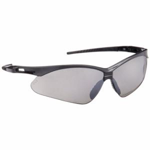 CONDOR 52YP40 Schutzbrille, kratzfest, ohne Schaumstoffeinlage, umlaufender Rahmen, Halbrahmen, rauchfarbener Spiegel | CR2BEW