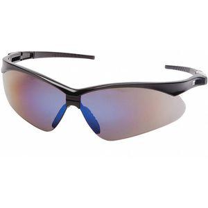 CONDOR 52YP44 Safety Glasses, Scratch-Resistant, Blue Mirror Lens | CD3TXF