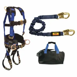 CONDOR 53RG05 Fall Protection Kit, Without Anchor, S/M, Positioning with Belt and Tongue Buckle Legs | CR2BGR