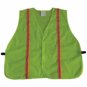 GRAINGER 53YL98 Traffic Vest, Yellow/Green with Silver Stripe, Universal | CD2HRR