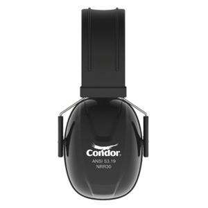 CONDOR 55NK87 Ear Muffs, Over-The-Head Earmuff, Passive, 30 Db Nrr, Foam/PVC, Black | CR2BGB