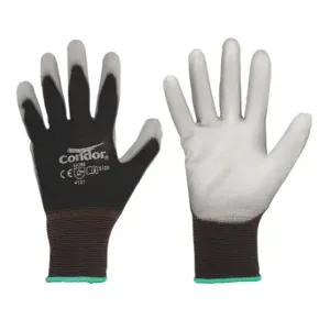 CONDOR 56JK87 Coated Glove, 3XL, Polyurethane, 1 Pair | CR2CKJ