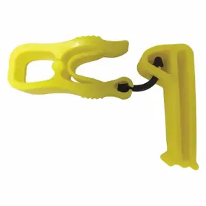 CONDOR 60NK51 Glove Holder Clip, Plastic, Plastic, 4 3/4 Inch Length, Condor, Yellow | CR2BRL