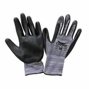 CONDOR 60VY76 Coated Glove, XL, Sandy, Nitrile, Full Finger, 1 Pair | CR2CPW