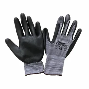 CONDOR 60VY78 Coated Glove, 3XL, Sandy, Nitrile, Full Finger, 1 Pair | CR2CKL