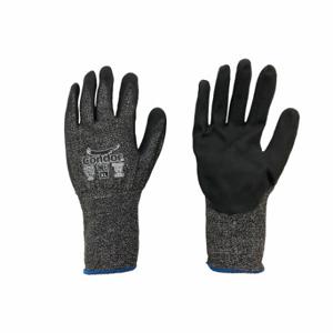 CONDOR 61CV47 Schnittfeste Handschuhe, XL, Ansi-Schnittstufe A2, Handfläche, getaucht, Nitril, Schaumstoff, schwarz, 1 Pr | CR2CHD