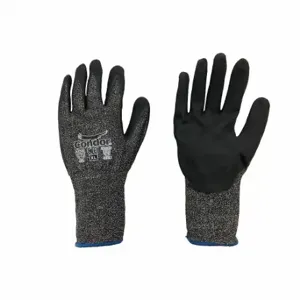 CONDOR 61CV46 Cut-Resistant Gloves, L, Ansi Cut Level A2, Palm, Dipped, Nitrile, Hppe, 1 Pr | CR2CJE