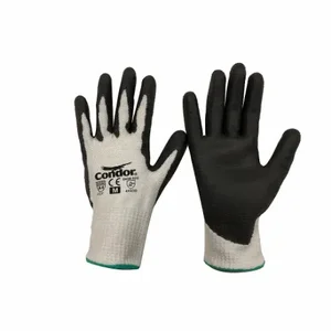 CONDOR 61CV82 Cut-Resistant Glove, Xl, Ansi Cut Level A4, Palm, Dipped, Polyurethane, Smooth, 1 Pr | CR2CFY