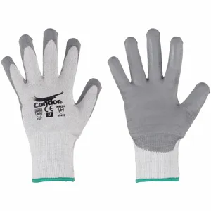 CONDOR 61CV87 Cut-Resistant Gloves, Xl, Ansi Cut Level A5, Palm, Dipped, Polyurethane, Smooth, 1 Pr | CR2CHH