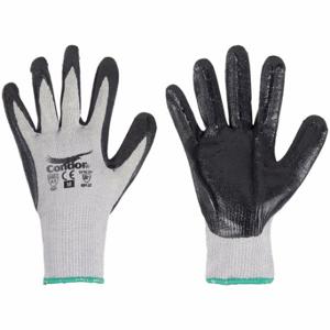 CONDOR 61CV93 Schnittfeste Handschuhe, 2Xl, Ansi-Schnittstufe A5, Handfläche, getaucht, Nitril, Schaumstoff, Grau, 1 Pr | CR2CGQ