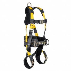CONDOR 61DD44 Full Body Harness, 420 Lbs. Capacity, Yellow S/M | CH6KMK