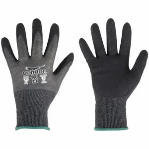 CONDOR 61JC52 Knit Gloves, Size 2XL, ANSI Cut Level A4, Palm, Dipped, Nitrile, Kevlar | CR2CJG