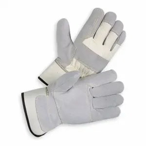 CONDOR 786EN5 Leather Gloves, Size XL, Cowhide, Premium, Glove, Full Finger, Safety Cuff, White, 1 Pair | CR2CXQ