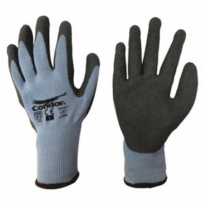 CONDOR 786ET7 Coated Glove, M, Latex, Knit Cuff, 1 Pair | CR2CUH