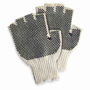 CONDOR 792RD4 Knit Gloves, Size S, Smooth, PVC, Full, Dotted, Cotton, Fingerless, Knit Cuff | CR2CRZ