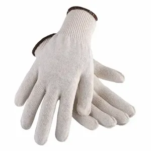 CONDOR 792RC4 Knit Gloves, Size L, Uncoated, Uncoated, Cotton, Full Finger, Knit Cuff, 1 Pair | CR2CRN