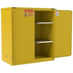 CONDOR 795CV6 Fla mmable Safety Storage Cabinet, Std No, 120 gal, 59 Inch x 34 Inch x 66 1/2 Inch | CR2BHT