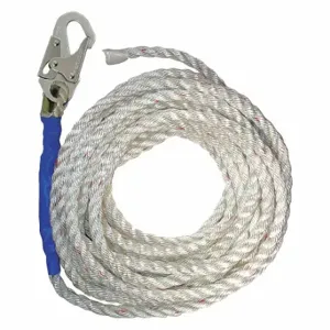 CONDOR G8125T Vertical Lifeline, 25 ft Lengthifeline Length, 310 lb Capacity, Steel | CR2DZJ 49CD24