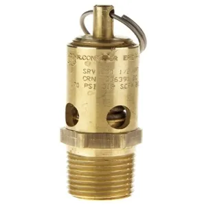 CONRADER SRV390-SS Safety Valve, 1/2 Inch Inlet, 66 To 534 SCFM, 25 To 300Psi | CE7ZNQ 6428