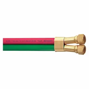 CONTINENTAL 21003706 Tw Inch Lengthine Welding Hose, 3/16 Inch Heightose Inside Dia, Green/Red | CR2KVE 55CP07