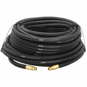 CONTINENTAL 411F12 Air Hose, 3/8 Inch Hose Inside Dia, Black, Brass 1/4 Inch Mnpt X Brass 1/4 Inch Mnpt | CR2FKN