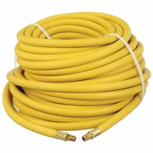 CONTINENTAL 411F14 Air Hose, 3/8 Inch Hose Inside Dia, Yellow, Brass 1/4 Inch Mnpt X Brass 1/4 Inch Mnpt | CR2FVQ