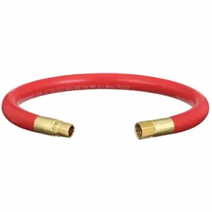 CONTINENTAL 45FM93 Snubber Hose, 1/2 Inch Hose Inside Dia, 24 Inch Hose Length, Red, Brass x Brass | CR2KYB