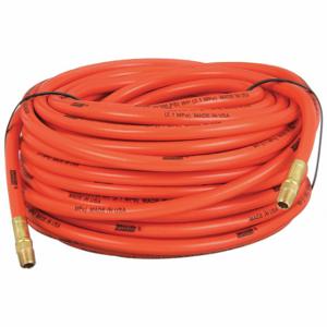 CONTINENTAL 493Y83 Air Hose, 3/8 Inch Hose Inside Dia, Orange, Brass 1/4 Inch Mnpt X Brass 1/4 Inch Mnpt | CR2FPU