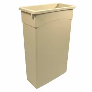 CONTINENTAL 8322BE Trash Can, Rectangular, 23 Gal Capacity, 30 Inch Height | CR2LDK 172K13