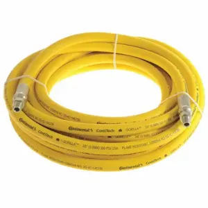 CONTINENTAL GOR03850-15-13-G Air Hose, 3/8 Inch Hose Inside Dia, Yellow, Brass 1/4 Inch Mnpt X Brass 1/4 Inch Mnpt | CR2FVZ 55CN19