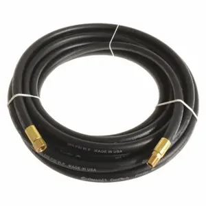 CONTINENTAL HZB02520-10-31-G Air Hose, 1/4 Inch Hose Inside Dia, Black, Brass 1/4 Inch Mnpt X Brass 1/4 Inch Fnpsm | CR2EPW 55CL81