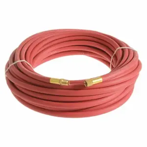 CONTINENTAL HZR03825-10-33-G Air Hose, 3/8 Inch Hose Inside Dia, Red, Brass 1/4 Inch Mnpt X Brass 1/4 Inch Fnpsm | CR2FRQ 55CM39