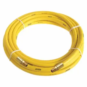 CONTINENTAL HZY05030-05-11-G Air Hose, 1/2 Inch Hose Inside Dia, Yellow, Brass 1/2 Inch Mnpt X Brass 1/2 Inch Mnpt | CR2ENC 55CM95