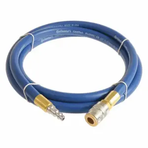 CONTINENTAL PLB02530-10-51 Air Hose, 1/4 Inch Hose Inside Dia, Blue, Steel 1/4 Inch Mnpt X Brass 1/4 Inch Fnpt | CR2ERP 50JD03