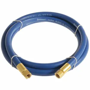 CONTINENTAL PLB03830-10-43 Air Hose, 3/8 Inch Hose Inside Dia, Blue, Brass 1/4 Inch Fnpt X Brass 1/4 Inch Fnpt | CR2FLD 50JD30