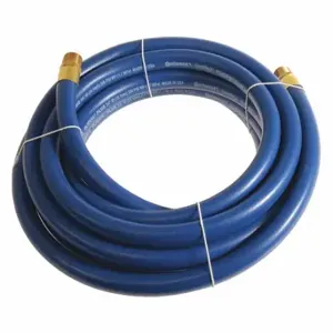 CONTINENTAL PLB10025-25-11 Air Hose, 1 Inch Hose Inside Dia, Blue, Brass 1 Inch Mnpt X Brass 1 Inch Mnpt | CR2EAZ 50JE24