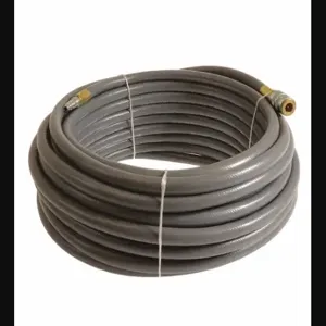 CONTINENTAL PLG03830-15-53 Air Hose, 3/8 Inch Hose Inside Dia, Gray, Steel 1/4 Inch Mnpt X Brass 1/4 Inch Fnpt | CR2FPB 50JF15