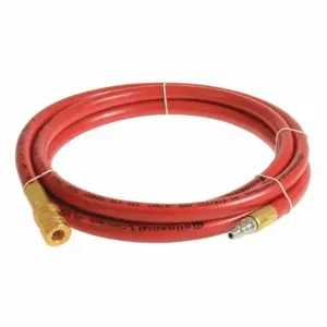 CONTINENTAL PLR05030-10-51 Air Hose, 1/2 Inch Hose Inside Dia, Red, Steel 1/2 Inch Mnpt X Brass 1/2 Inch Fnpt | CR2ELM 50JH05