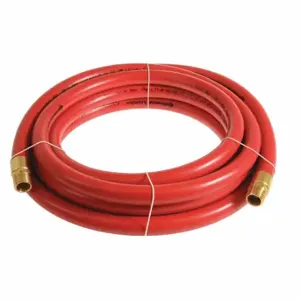 CONTINENTAL PLR10025-75-11 Air Hose, 1 Inch Hose Inside Dia, Red, Brass 1 Inch Mnpt X Brass 1 Inch Mnpt | CR2EBZ 50JH55