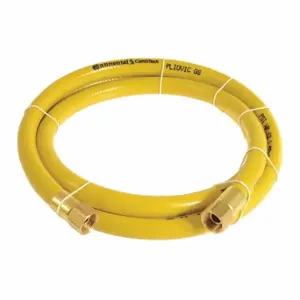 CONTINENTAL PLY02530-75-41 Air Hose, 1/4 Inch Hose Inside Dia, Yellow, Brass 1/4 Inch Fnpt X Brass 1/4 Inch Fnpt | CR2EYL 50JJ03