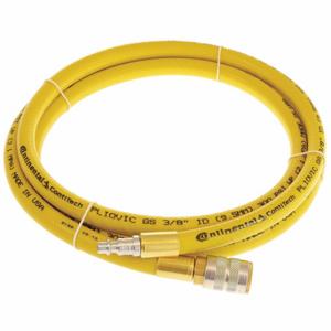 CONTINENTAL PLY02530-50-51 Air Hose, 1/4 Inch Hose Inside Dia, Yellow, Steel 1/4 Inch Mnpt X Brass 1/4 Inch Fnpt | CR2FZX 50JJ11